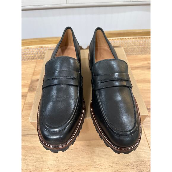 Madewell The Corinne Lugsole Loafer True Black Leather Sz 9.5 NWOB 90s Classic - Picture 5 of 13